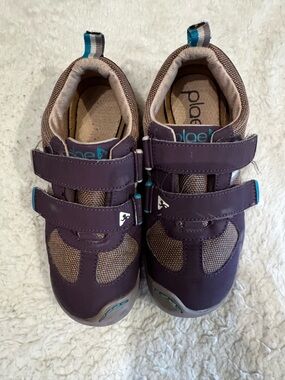 plae Kids Purple Athletic Sneakers with Teal Accents